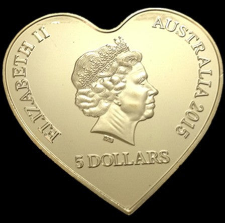 Eternal Love Heart Shaped Elizabeth Souvenir Coin